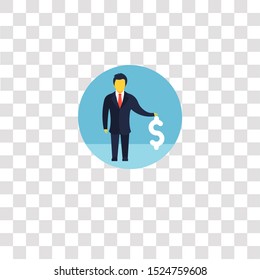 businessman icon sign and symbol. businessman color icon for website design and mobile app development. Simple Element from teamwork and organization collection for mobile concept and web apps icon.