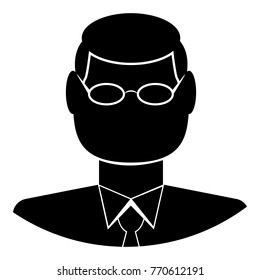 Businessman icon. Simple illustration of businessman vector icon for web