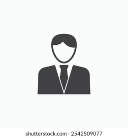 Businessman icon in solid style.