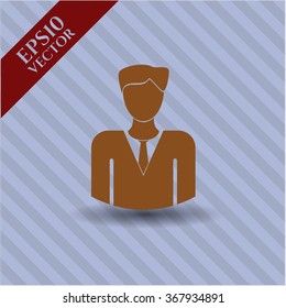 Businessman icon or symbol