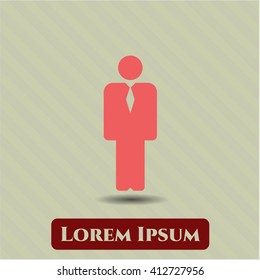 Businessman icon or symbol