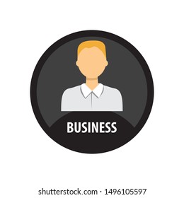 Businessman icon, user, profile, person, sign