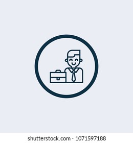 Businessman icon vector