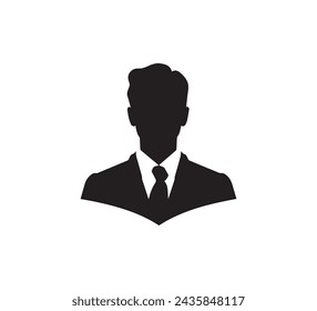 Icono de hombre de negocios. Icono de vector de hombre de negocios. Icono de vector de hombre de negocios