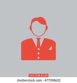 businessman icon, vector best flat icon, EPS