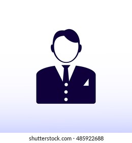 businessman icon, vector best flat icon, EPS