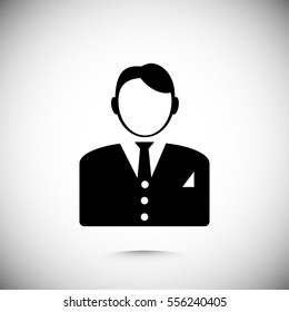 businessman icon, vector best flat icon, EPS