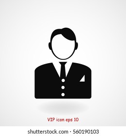 businessman icon, vector best flat icon, EPS