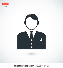 businessman icon, vector best flat icon, EPS