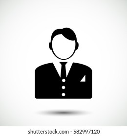 businessman icon, vector best flat icon, EPS