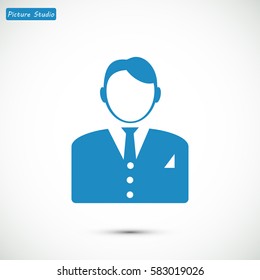 businessman icon, vector best flat icon, EPS