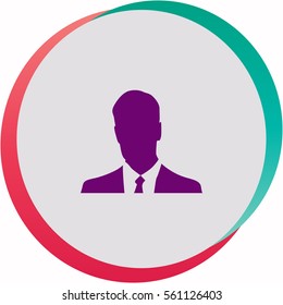 Businessman  icon. Vector design.
