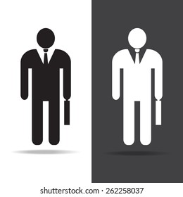 businessman  icon, vector EPS 10.