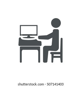 Businessman Icon Vector flat design style