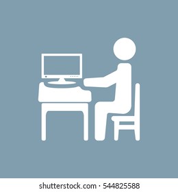 Businessman Icon Vector flat design style