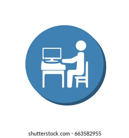 Businessman Icon Vector flat design style