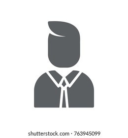 businessman icon vector. businessman glyph style design