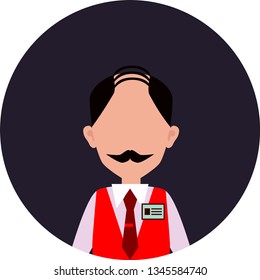 Businessman icon. Vector illustration