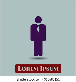 Businessman icon vector illustration