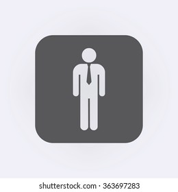 Businessman icon . Vector illustration