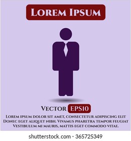 Icono de Businessman ilustración vectorial
