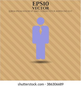 Icono de Businessman ilustración vectorial