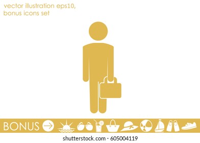 businessman icon vector illustration