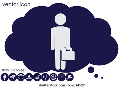 businessman icon vector illustration