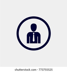 businessman icon, vector illustration.