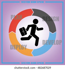 businessman icon vector illustration eps10.