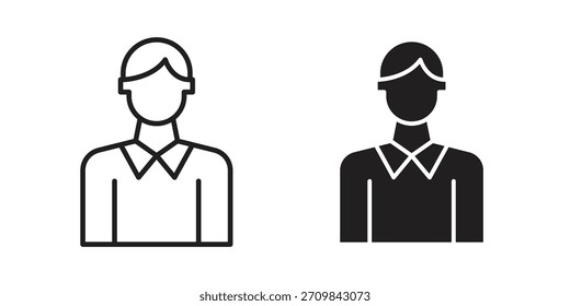 Businessman icon vector illustration. Flat design. Graphic design vector symbols.