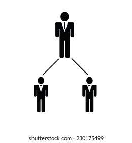 businessman icon vector illustration on a white background