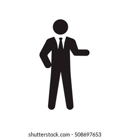 businessman Icon Vector Illustration on the white background
