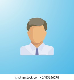 Businessman icon vector, Isolated Background