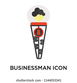 Businessman icon vector isolated on white background for your web and mobile app design, Businessman logo concept