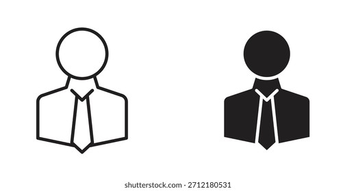 Ícone de empresário no vetor. Tipo de logotipo
