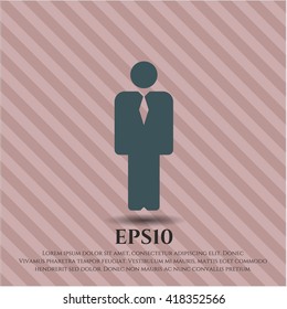 Business-man-Symbol, Vektorsymbol flach eps jpg app web