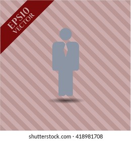 businessman icon vector symbol flat eps jpg app web