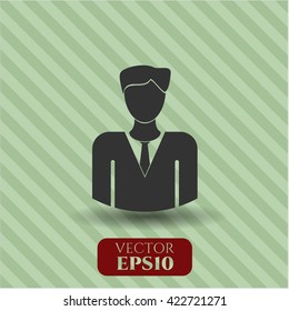businessman icon vector symbol flat eps jpg app web