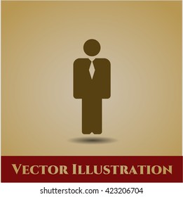 símbolo de icono de empresario vector eps planos jpg aplicación web