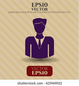 businessman icon vector symbol flat eps jpg app web