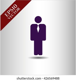 Business-man-Symbol, Vektorsymbol flach eps jpg app web