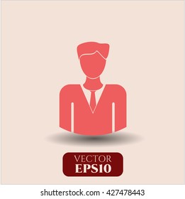 símbolo de icono de empresario vector eps planos jpg aplicación web