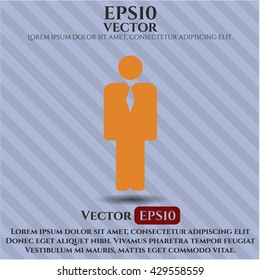 símbolo de icono de empresario vector eps planos jpg aplicación web