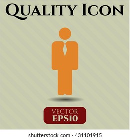 Business-man-Symbol, Vektorsymbol flach eps jpg app web