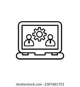 Businessman icon vector. User illustration sign. Account symbol or logo.