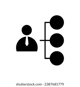 Businessman icon vector. User illustration sign. Account symbol or logo.