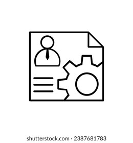 Businessman icon vector. User illustration sign. Account symbol or logo.