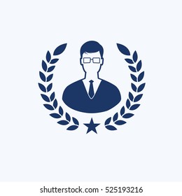 Businessman icon,clean vector