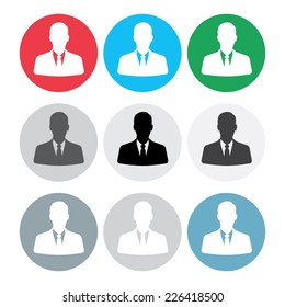 Businessman icons.